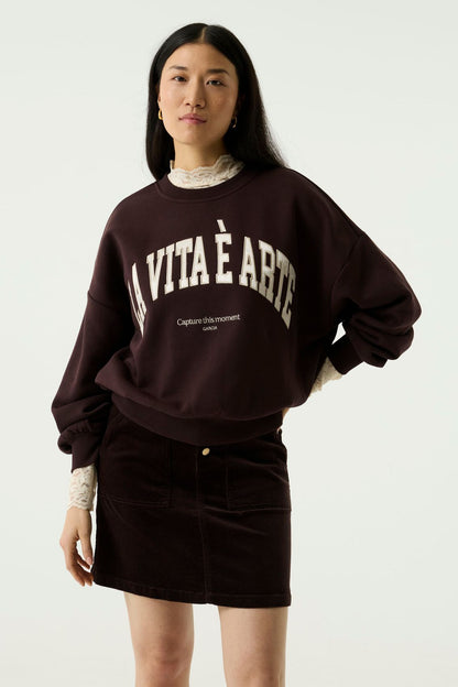 Sweatshirt mit Brustdruck