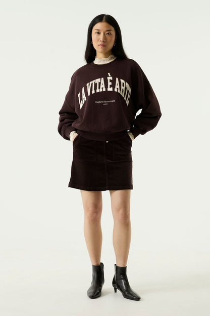 Sweatshirt mit Brustdruck