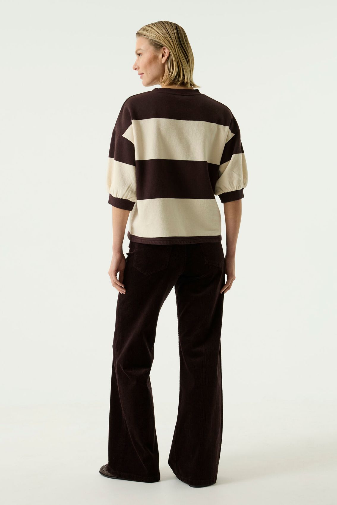 Sweatshirt mit Blockstreifen