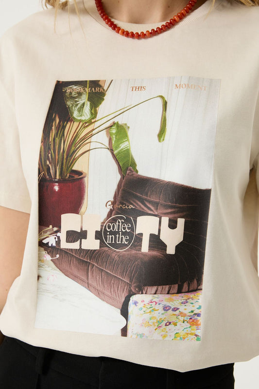 GARCIA T-Shirt mit Motivdruck