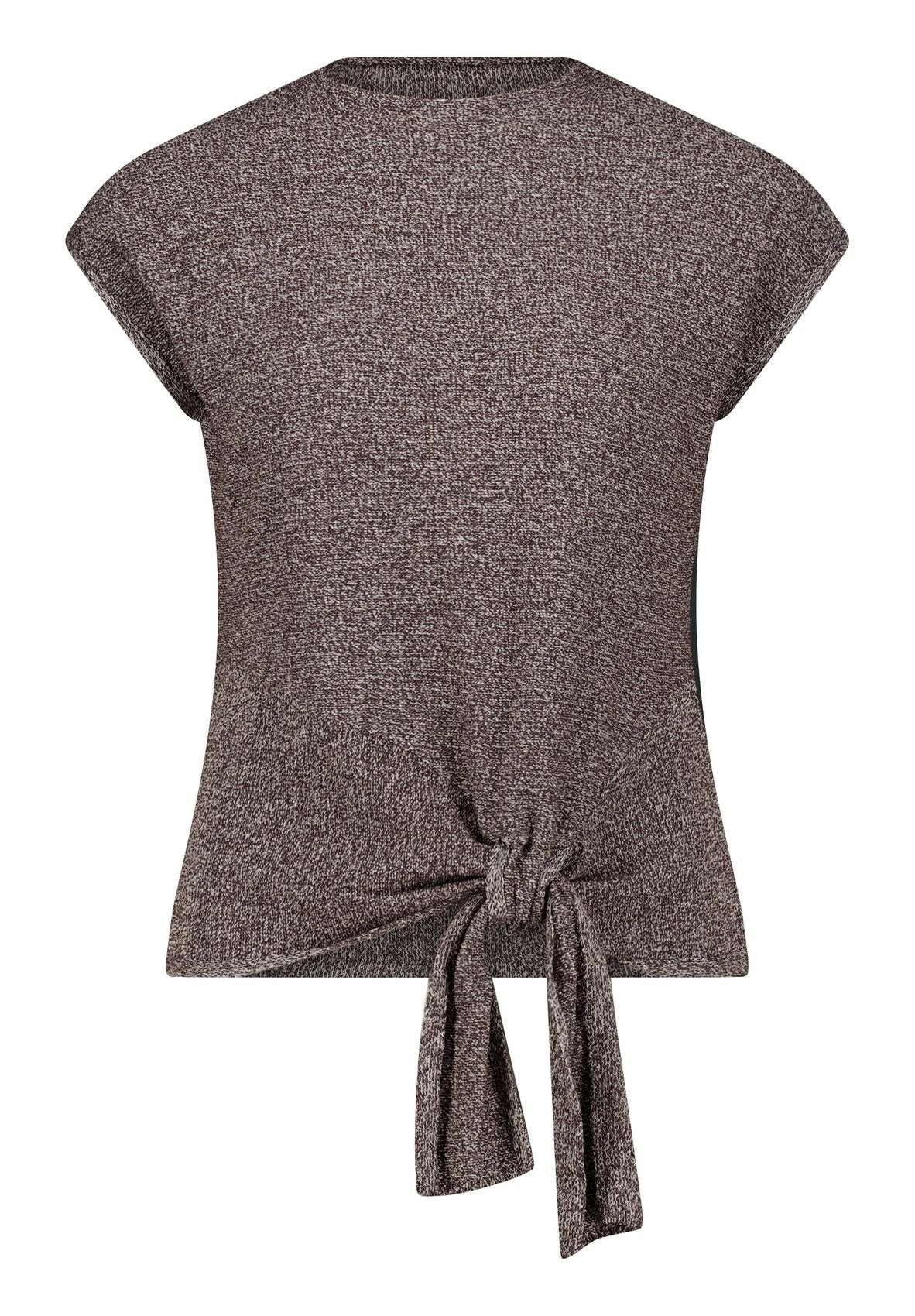 CARTOON Feinstrickshirt mit Bindeknoten