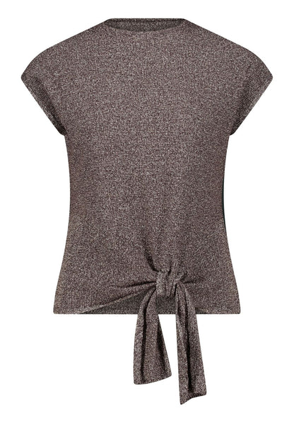 CARTOON Feinstrickshirt mit Bindeknoten