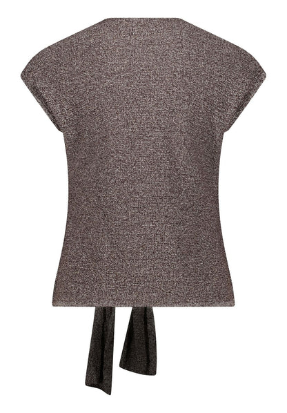 CARTOON Feinstrickshirt mit Bindeknoten