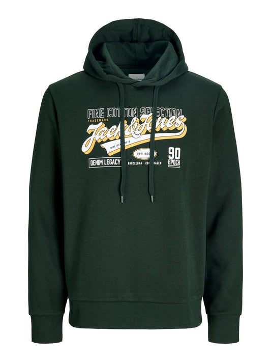 JACK & JONES JJELOGO SWEAT HOOD 2 COL AW26 SN PLS