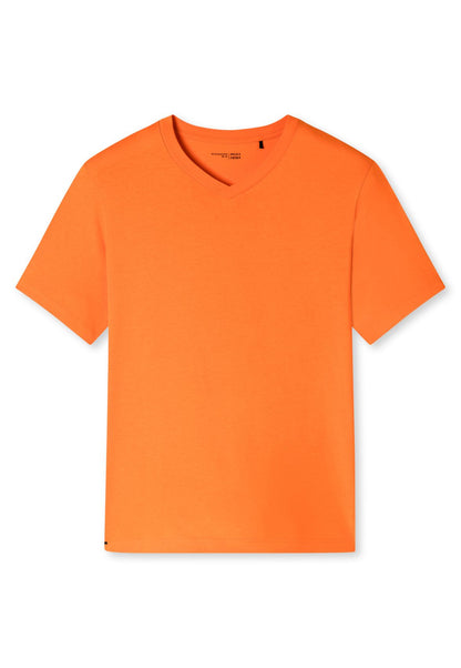 SCHIESSER Pyjama-T-Shirt mit V-Auschnitt