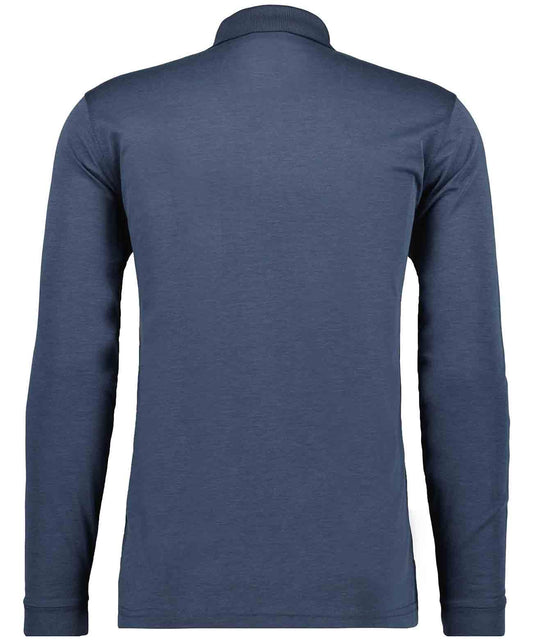 RAGMAN Softknit-Polo mit Brusttasche, Langarm