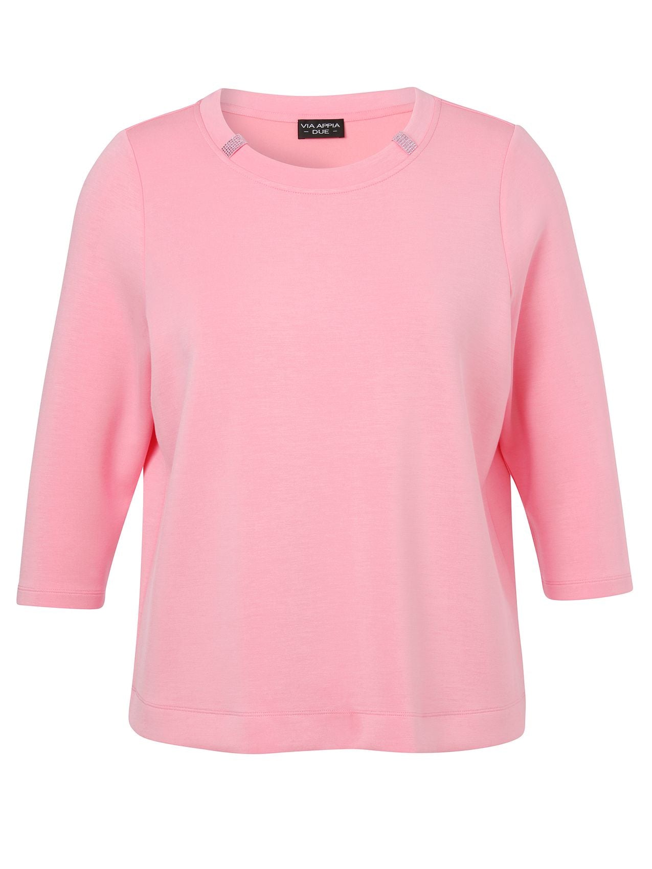 Sweatshirt Rundhals 3/4 Arm Schmuck