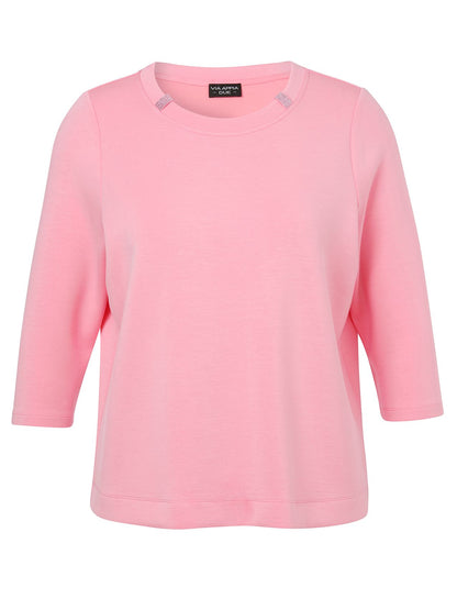 Sweatshirt Rundhals 3/4 Arm Schmuck