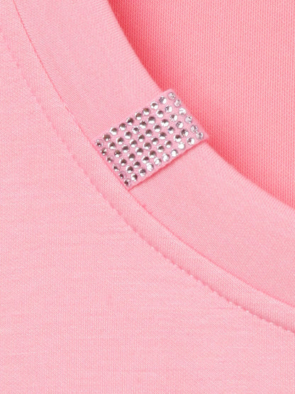 Sweatshirt Rundhals 3/4 Arm Schmuck