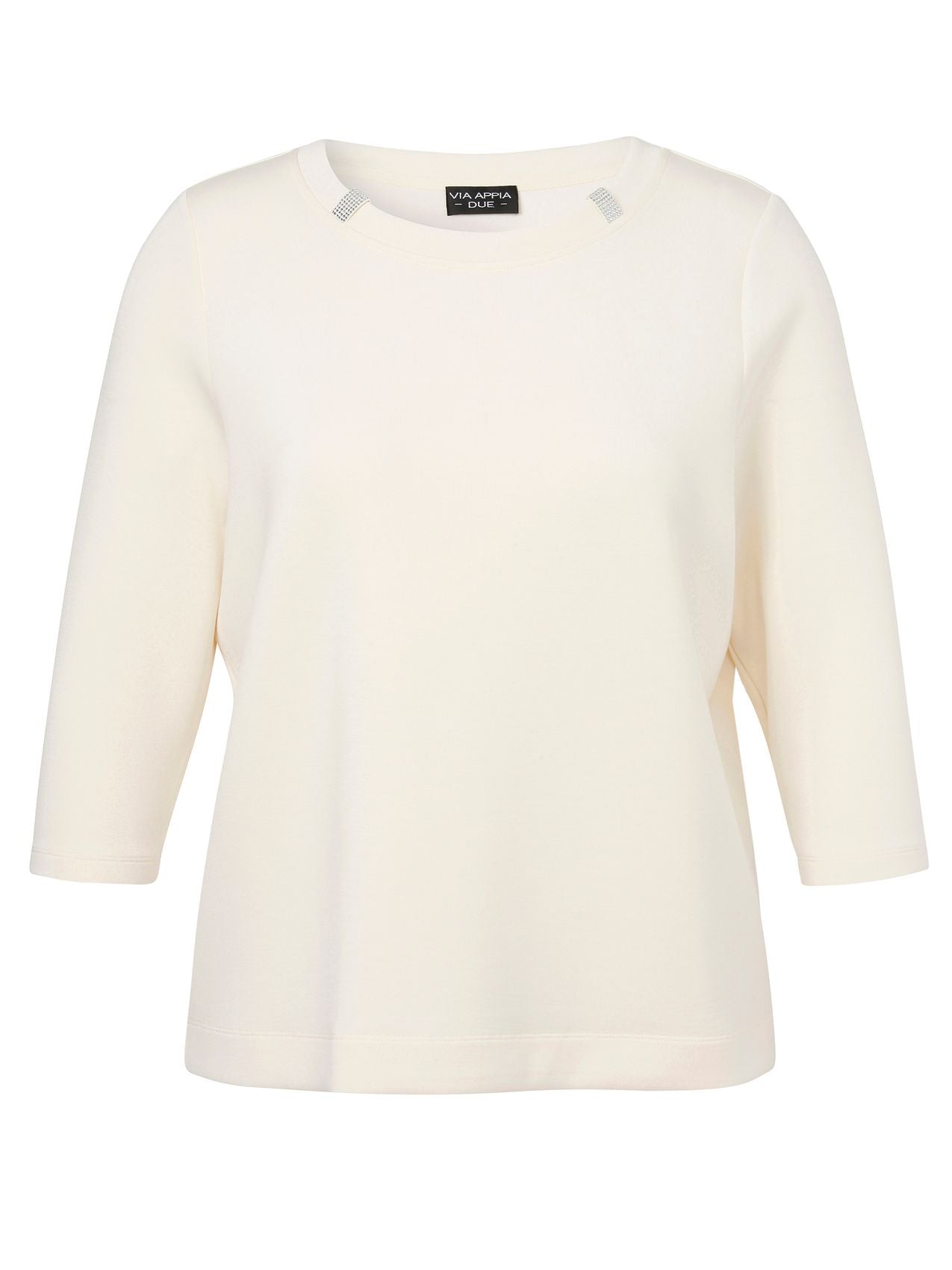Sweatshirt Rundhals 3/4 Arm Schmuck