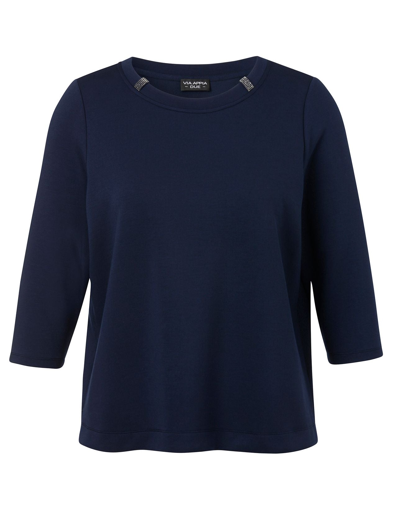 Sweatshirt Rundhals 3/4 Arm Schmuck