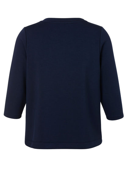 Sweatshirt Rundhals 3/4 Arm Schmuck