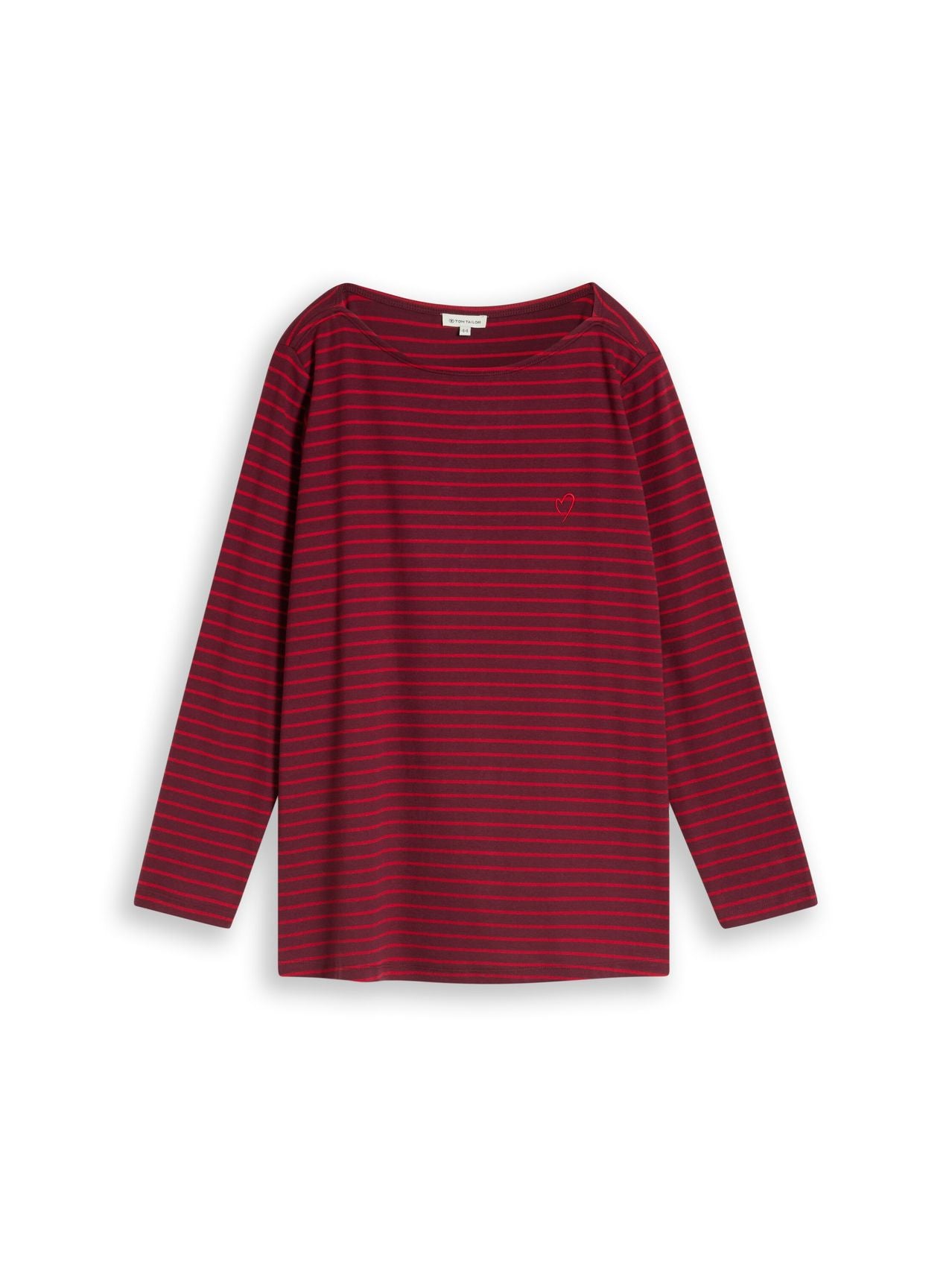 TOM TAILOR Plus Size - Langarmshirt mit Streifenmuster 48