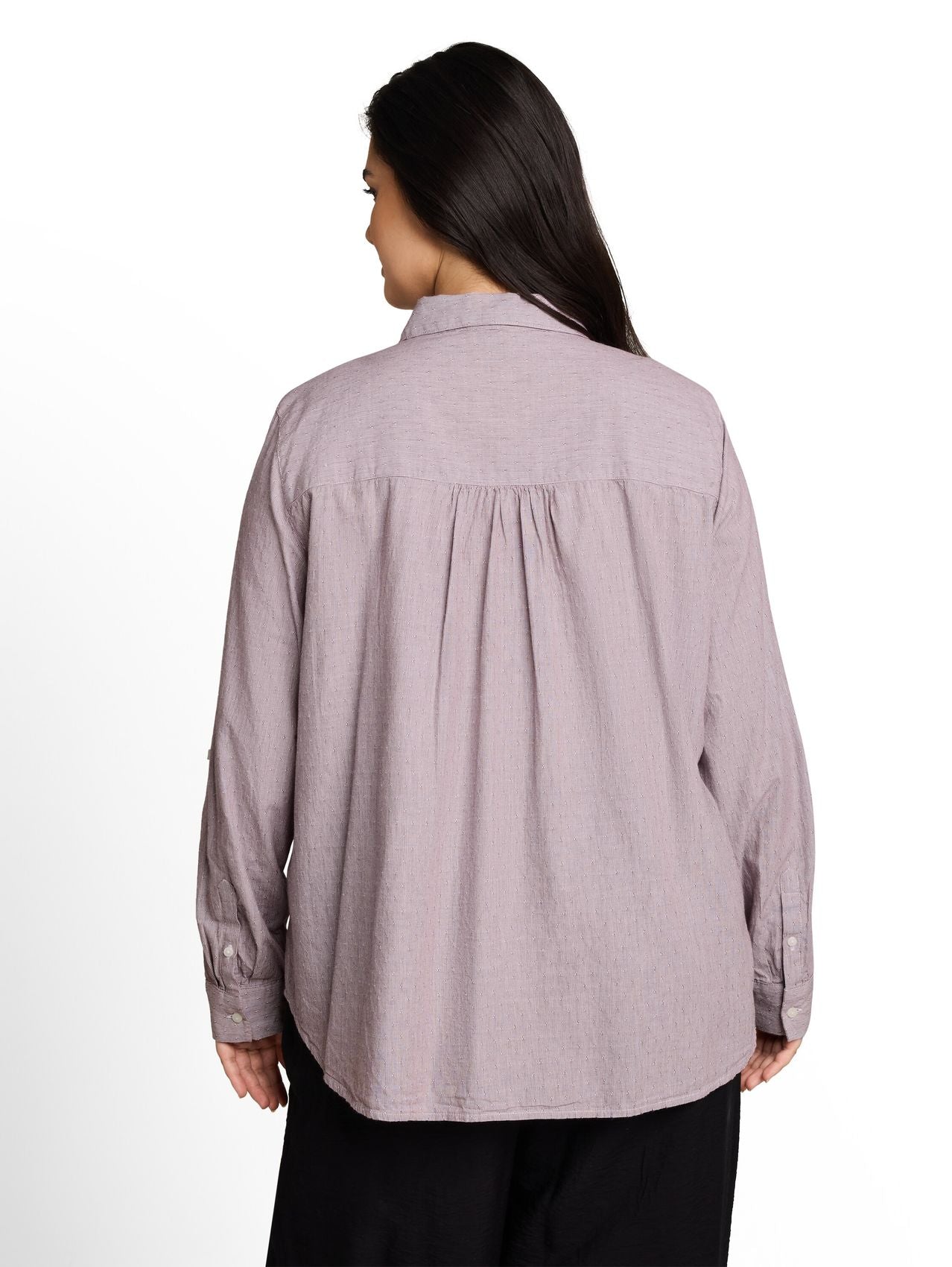 TOM TAILOR Plus Size - Hemdbluse mit Turn-up-Funktion