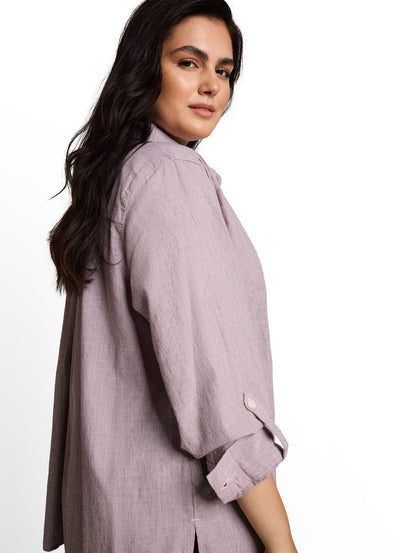 TOM TAILOR Plus Size - Hemdbluse mit Turn-up-Funktion