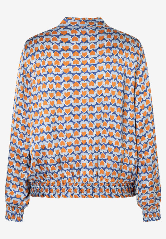 MORE & MORE Printed Feminine Blouse, heart print