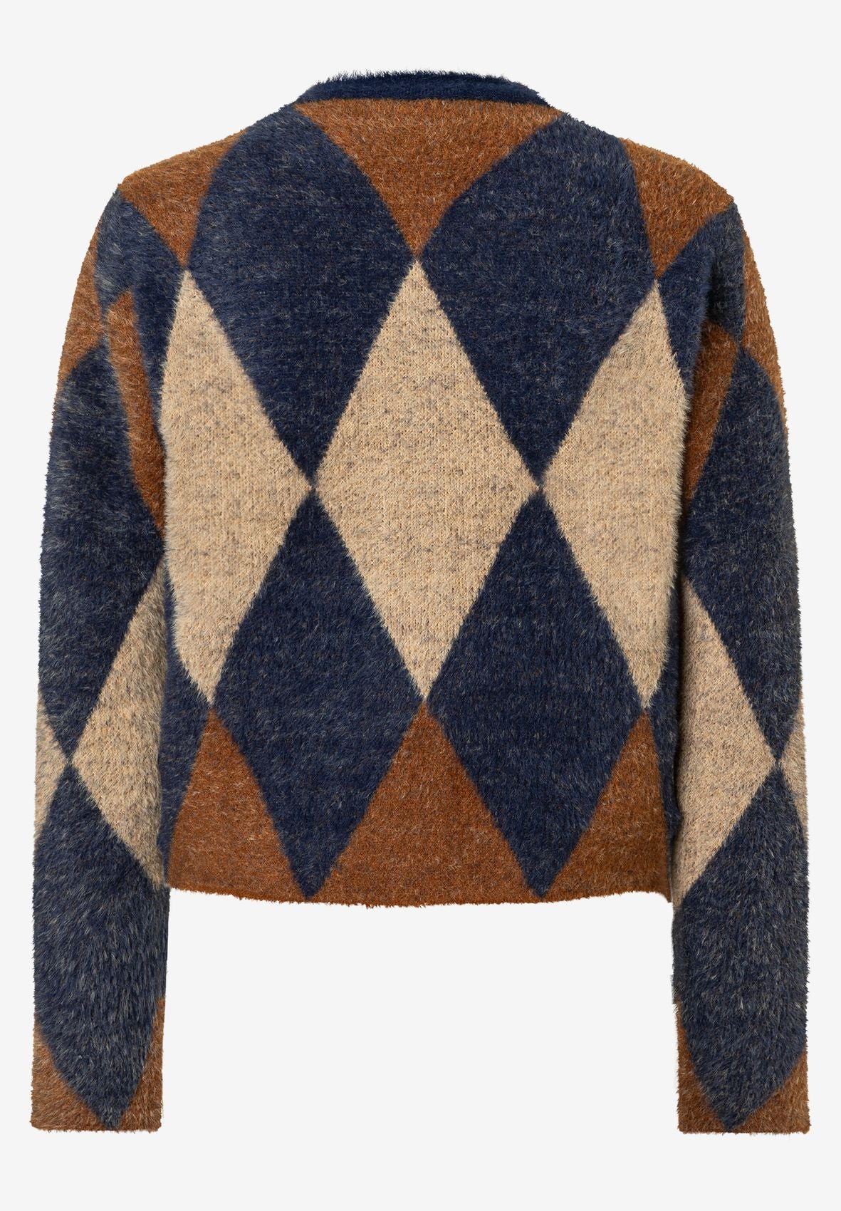 MORE & MORE Argyle Cardigan, argyle knit