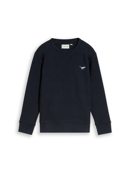 TOM TAILOR Sweatshirt mit Dino-Stickerei