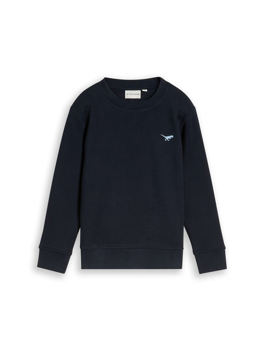 TOM TAILOR Sweatshirt mit Dino-Stickerei