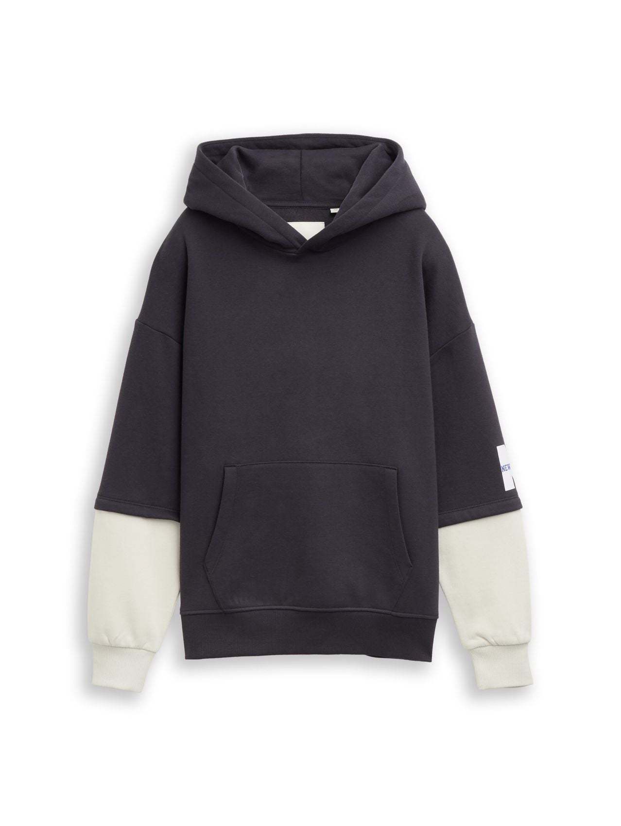 TOM TAILOR Hoodie mit Kontrastärmeln
