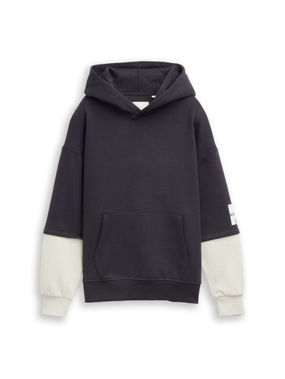 TOM TAILOR Hoodie mit Kontrastärmeln