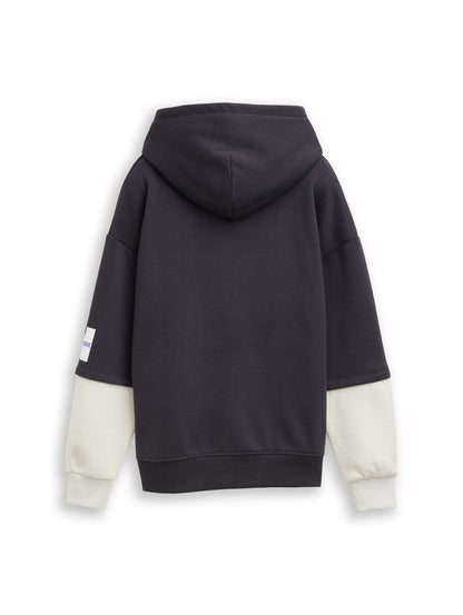 TOM TAILOR Hoodie mit Kontrastärmeln