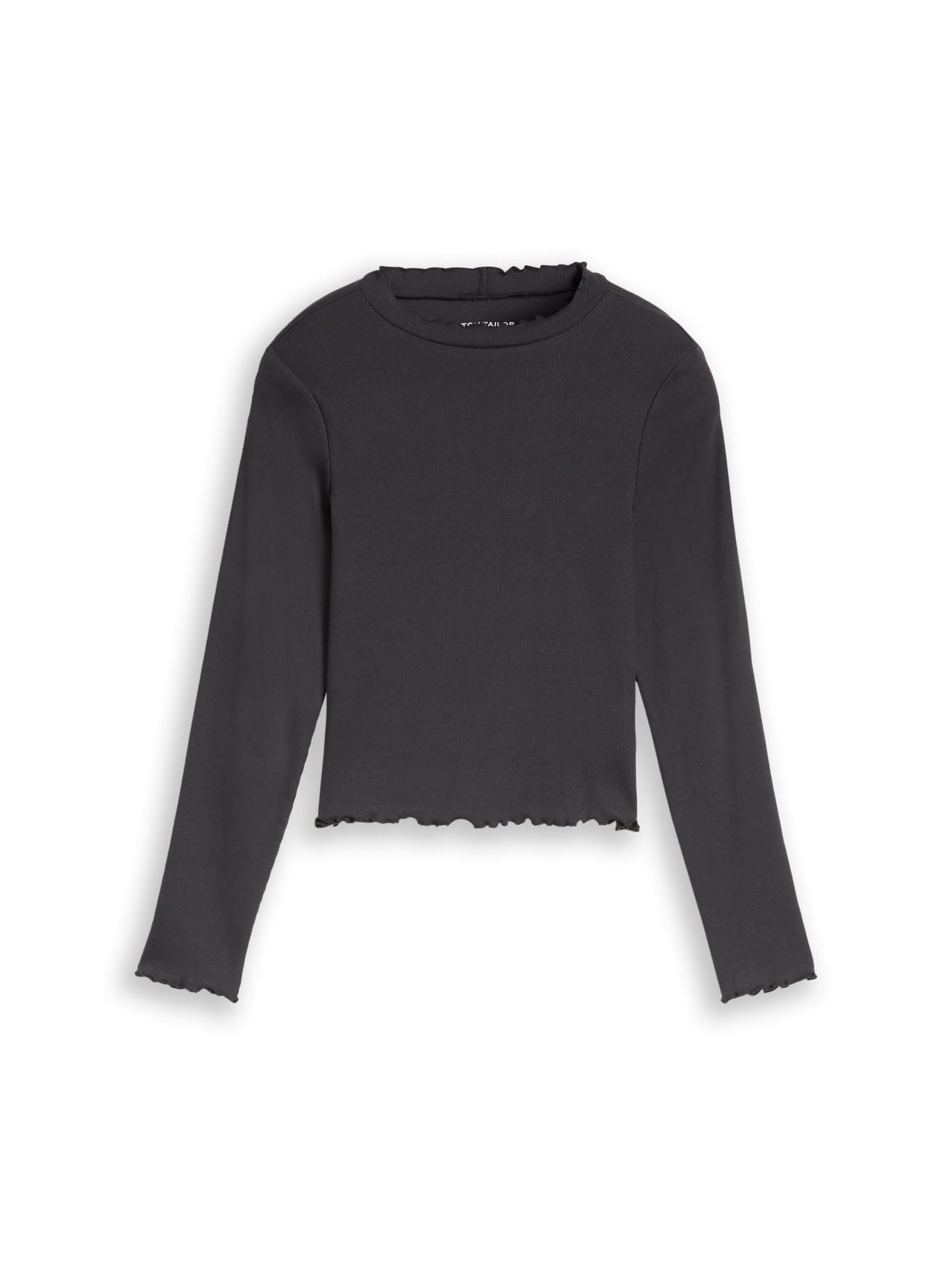 TOM TAILOR Cropped Shirt mit Rippstruktur