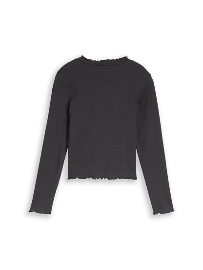 TOM TAILOR Cropped Shirt mit Rippstruktur
