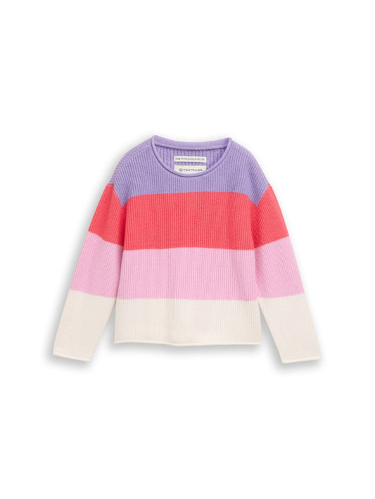 TOM TAILOR Strickpullover mit Colour Blocking