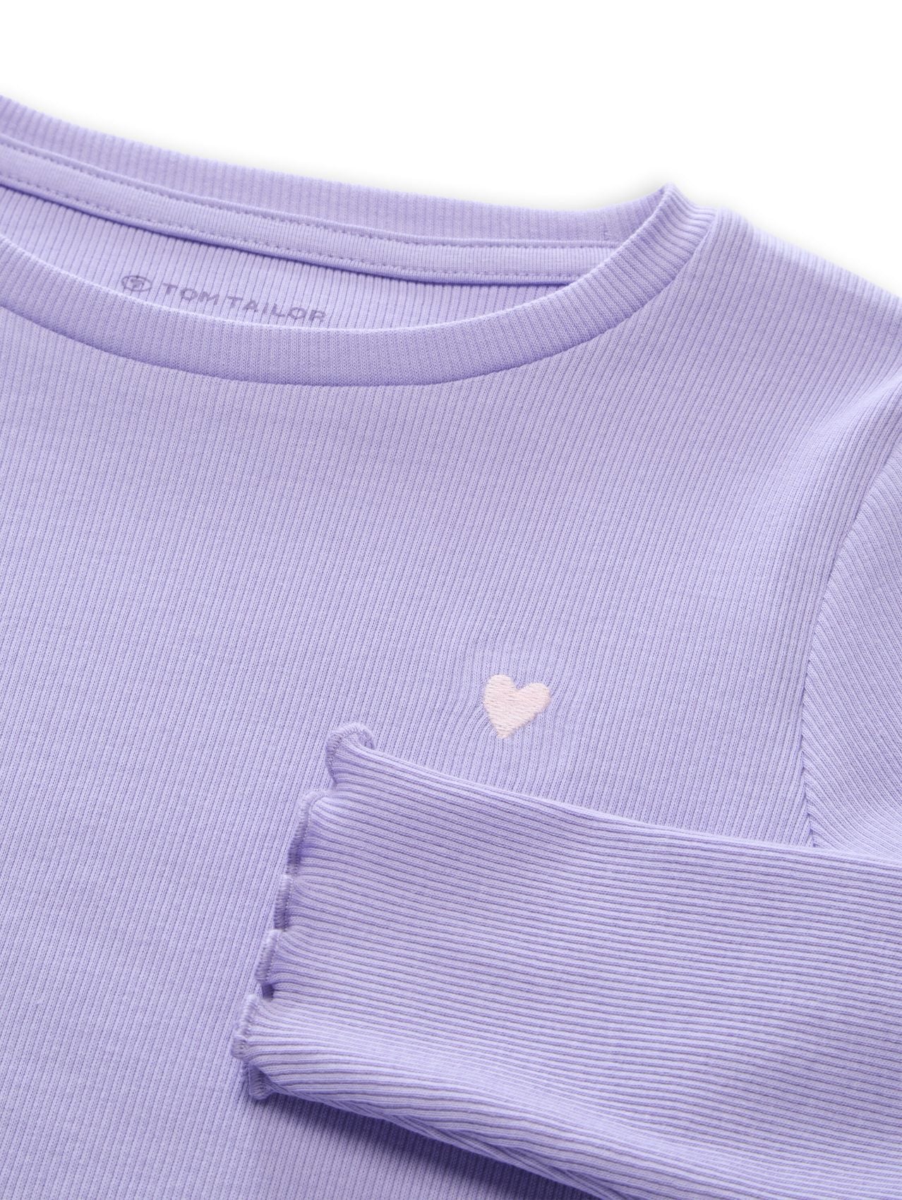 TOM TAILOR Langarmshirt mit Rippstruktur