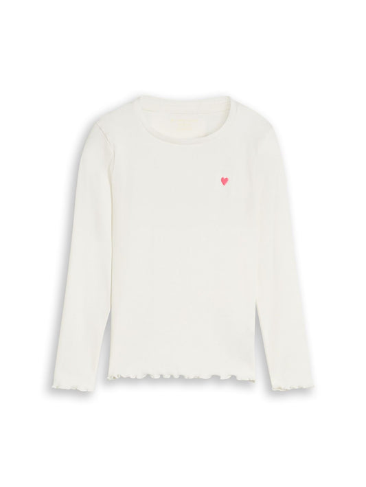 TOM TAILOR Langarmshirt mit Rippstruktur