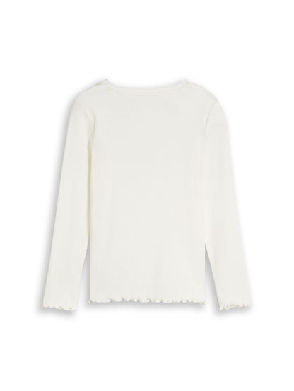 TOM TAILOR Langarmshirt mit Rippstruktur