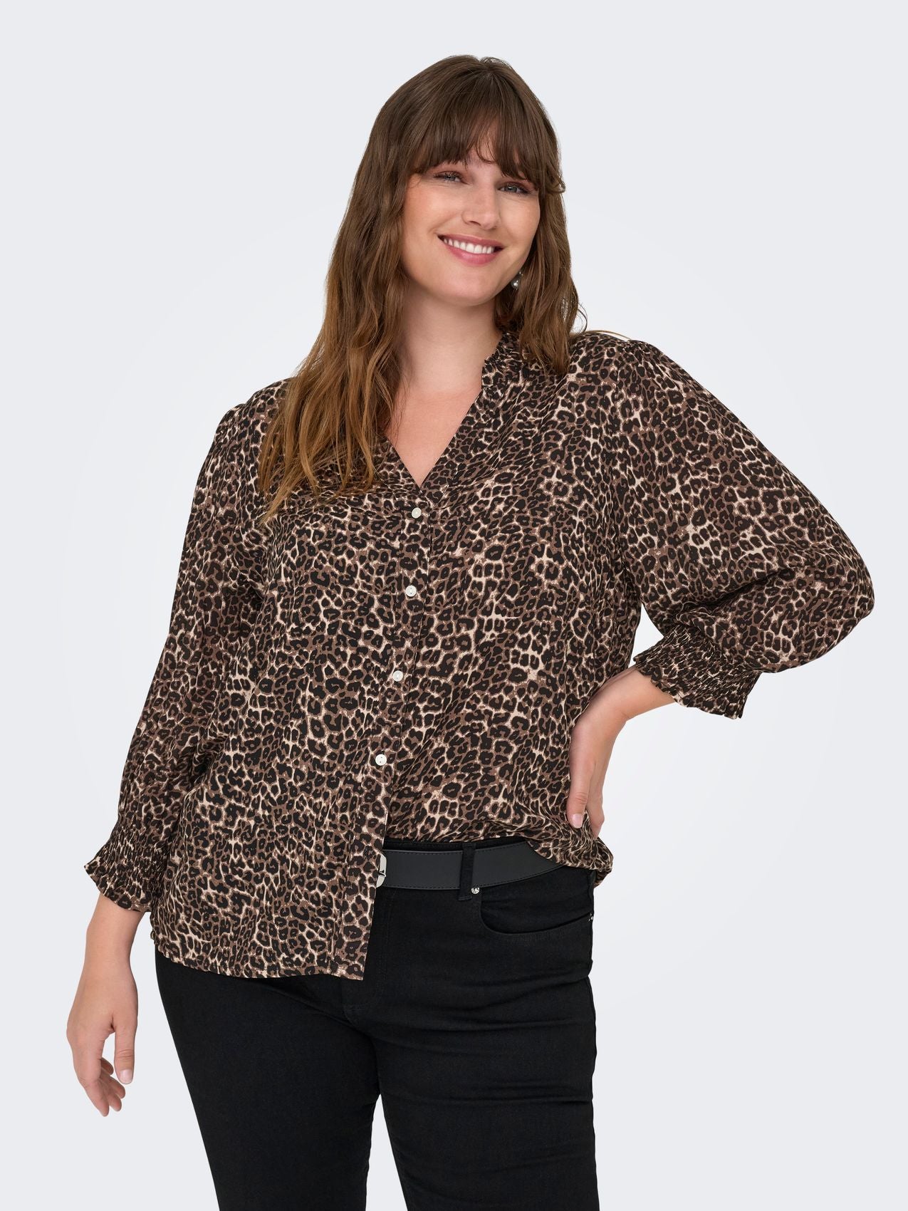 ONLY CARMAKOMA CARRAYA 3/4 SHIRT WVN NOOS