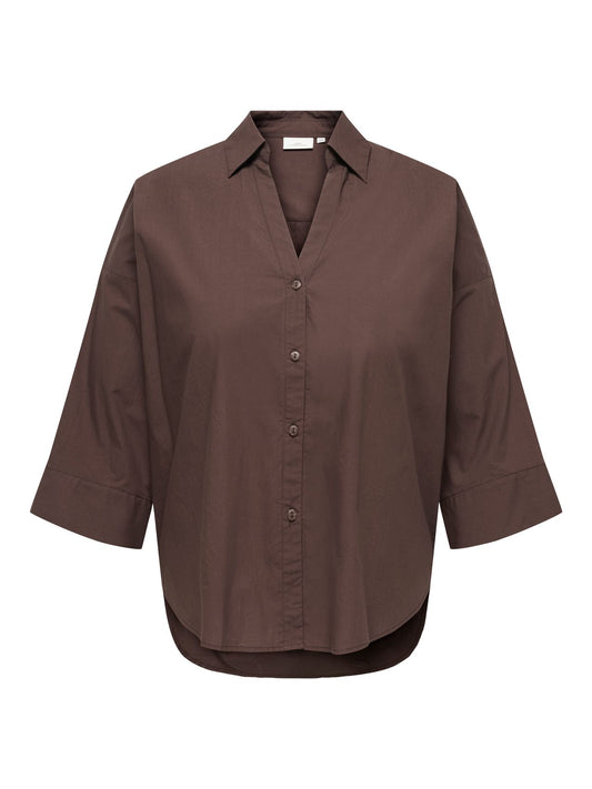ONLY CARMAKOMA CARSAJA KERI 3/4 SHIRT WVN NOOS 48