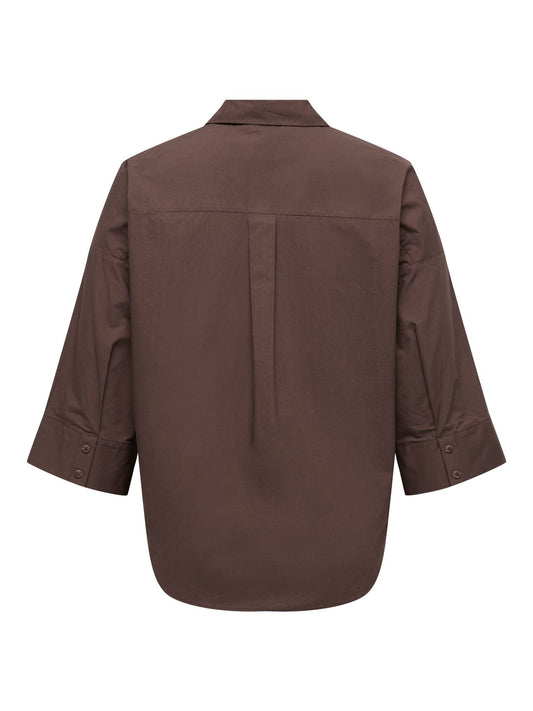 ONLY CARMAKOMA CARSAJA KERI 3/4 SHIRT WVN NOOS