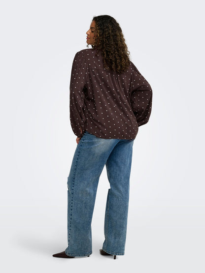 ONLY CARMAKOMA CARRAYA L/S SHIRT WVN NOOS