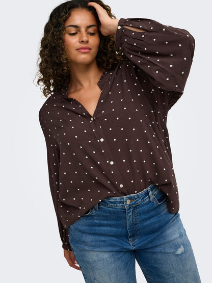 ONLY CARMAKOMA CARRAYA L/S SHIRT WVN NOOS