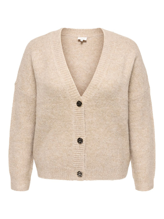 ONLY CARMAKOMA CARZOEY L/S CARDIGAN KNT NOOS