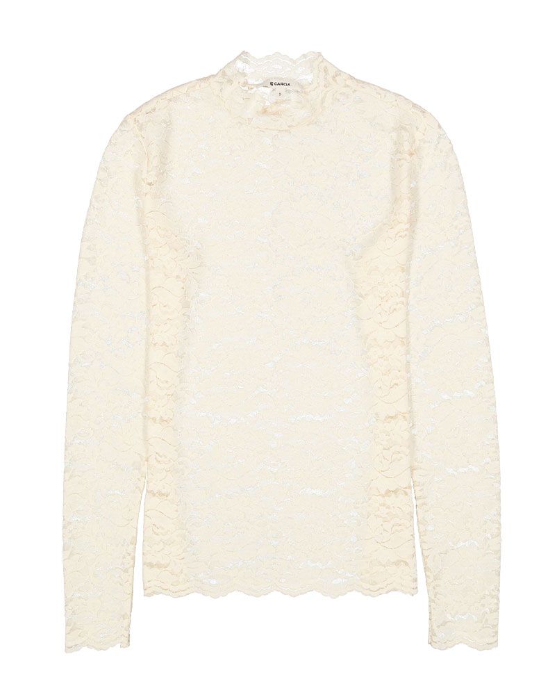 Langarmshirt aus Spitze