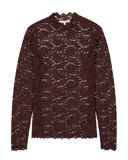 Langarmshirt aus Spitze