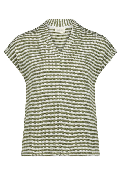 CARTOON Ringelshirt mit V-Ausschnitt