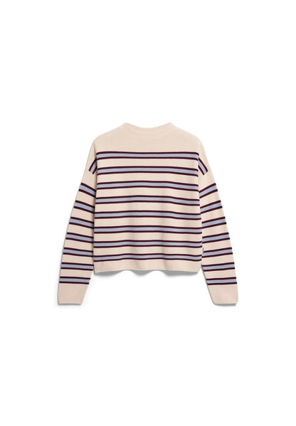 ARMEDANGELS MERINAA STRIPED KNIT SWEATER S