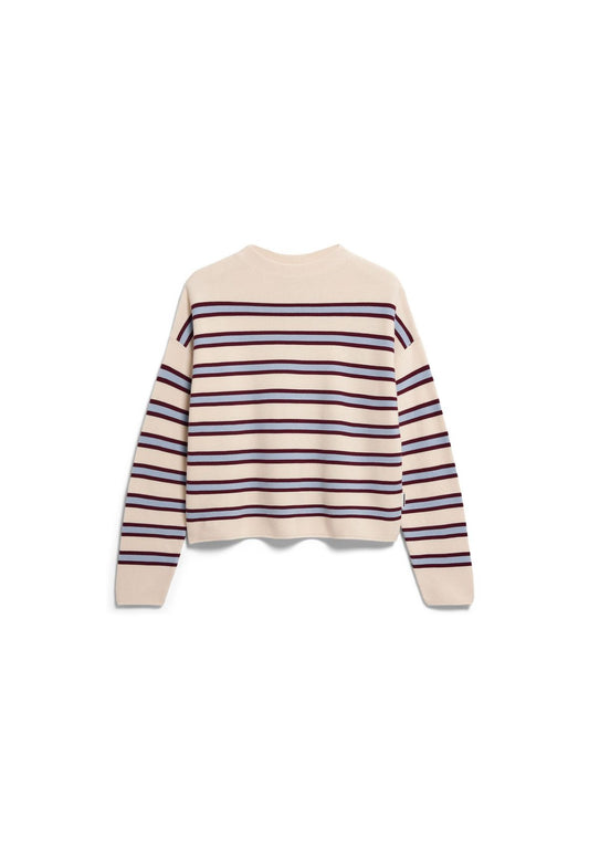 ARMEDANGELS MERINAA STRIPED KNIT SWEATER S