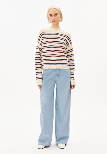 ARMEDANGELS MERINAA STRIPED KNIT SWEATER