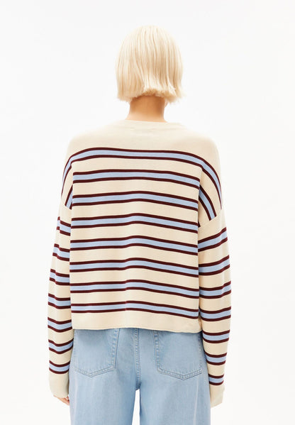 ARMEDANGELS MERINAA STRIPED KNIT SWEATER