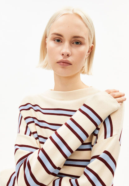 ARMEDANGELS MERINAA STRIPED KNIT SWEATER
