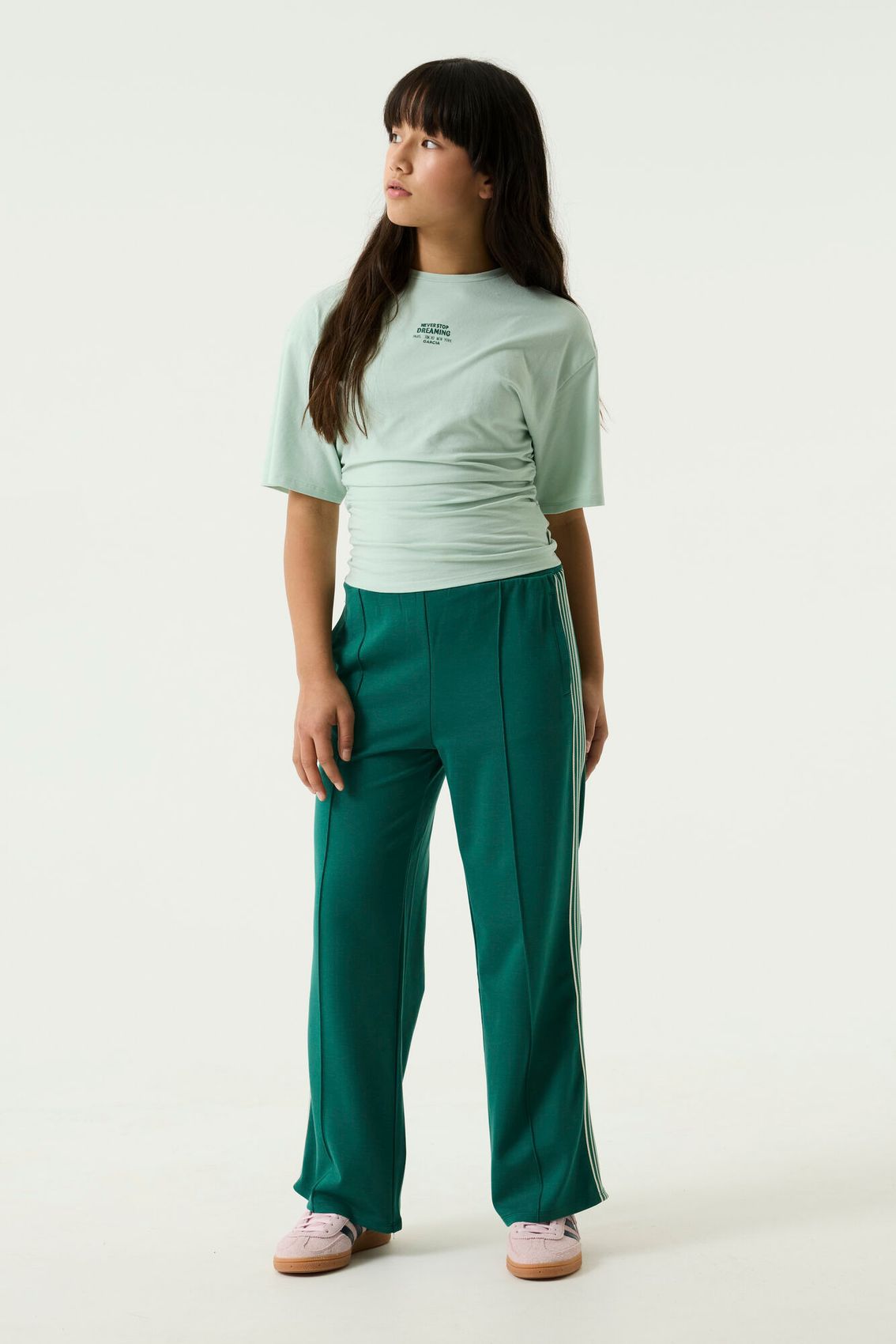 GARCIA Wide-Leg-Hose mit Galonstreifen