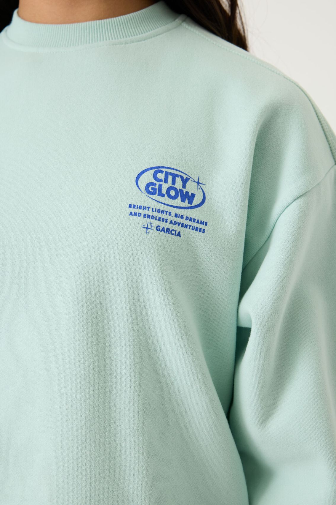 GARCIA Sweatshirt mit Front- und Backprint