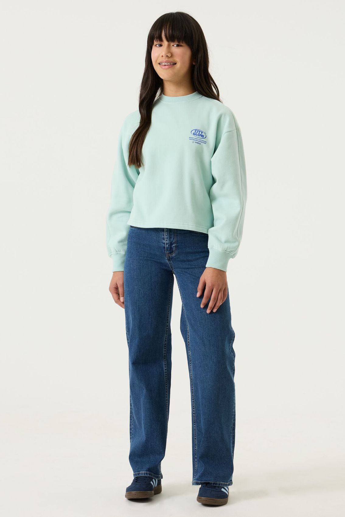 GARCIA Sweatshirt mit Front- und Backprint