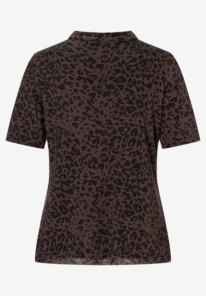 MORE & MORE Meshshirt mit Leomuster